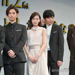 （左から）中田秀夫監督、千葉雄大、北川景子、田中圭、成田凌 （C）モデルプレス