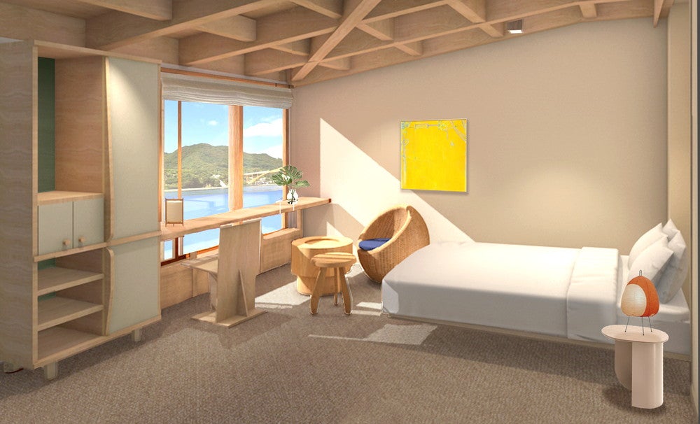 プライベートルームの完成予想図／画像提供：しおまち企画