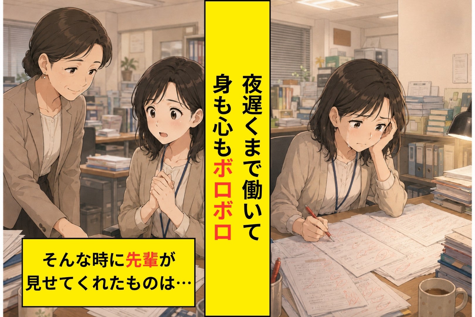 「先生、もう辞めたいです」と泣いた新任教師→ベテラン教師が渡した一枚の紙