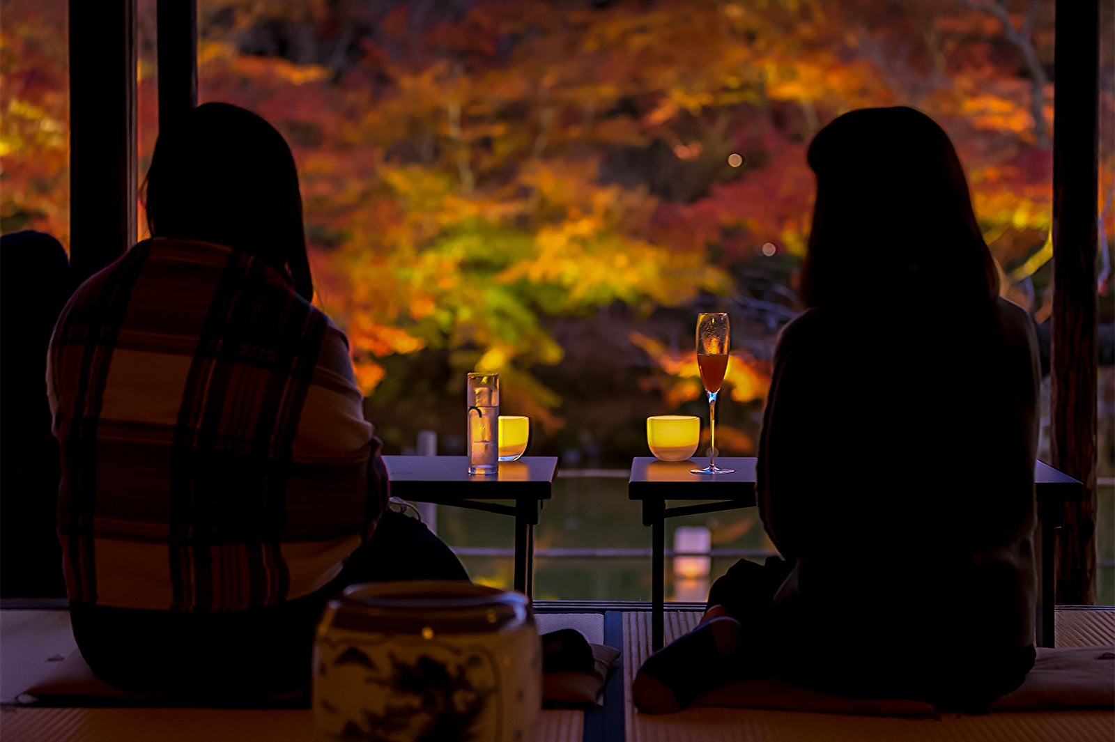 萩野尾御茶屋が茶屋バーに／画像提供：御船山観光ホテル