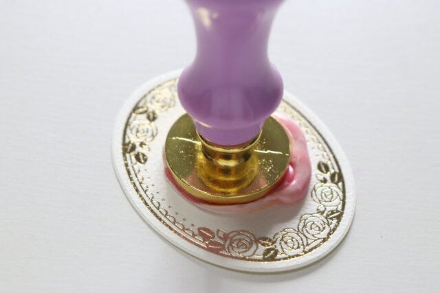 シーリングワックス押し型ドーナツ　使用方法