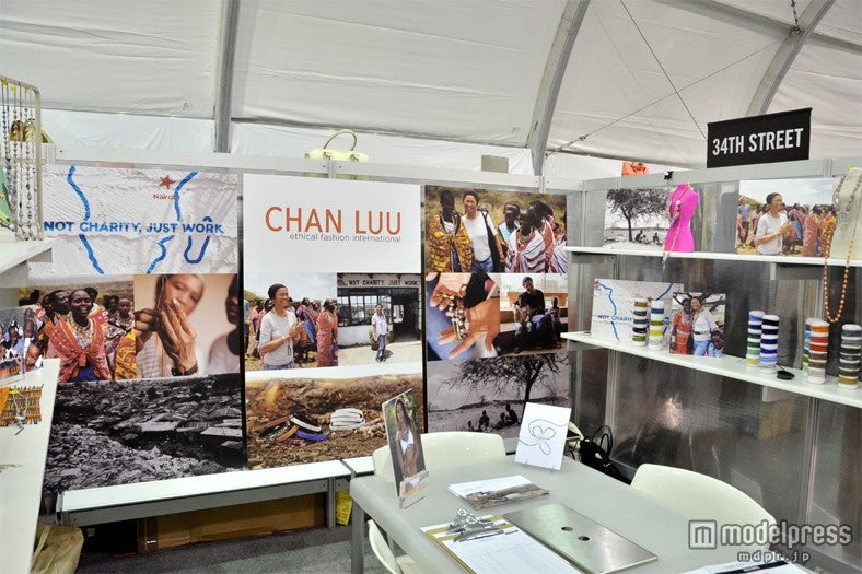 「CHAN LUU」ブースの様子（「MAGIC」2013S／Sにて）