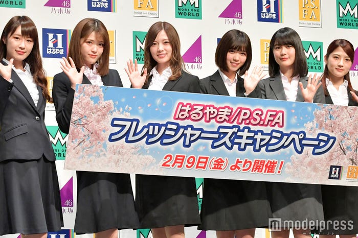 高山一実、松村沙友理、白石麻衣、西野七瀬、生田絵梨花、若月佑美(C)モデルプレス