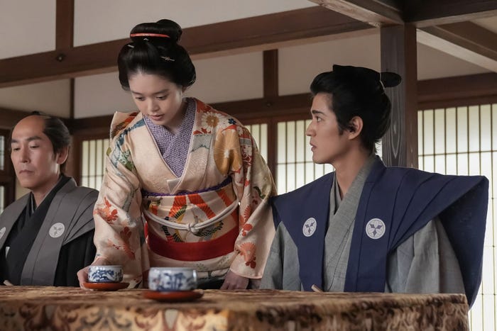 高石あかり、寛一郎「ばけばけ」第10話(C)NHK