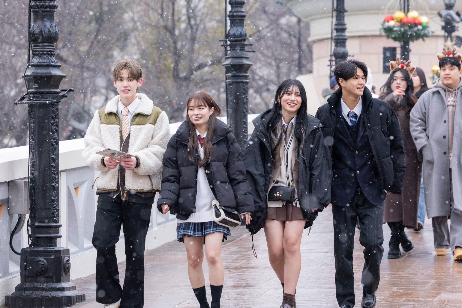 せり、ひなた、じゅり、ゆうすけ「今日、好きになりました。卒業編2025inソウル」（C）AbemaTV, Inc.