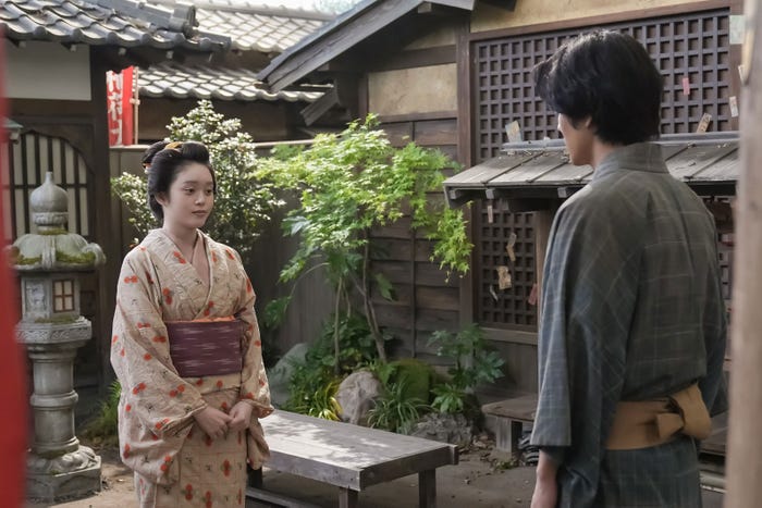 高石あかり、寛一郎「ばけばけ」第20話(C)NHK