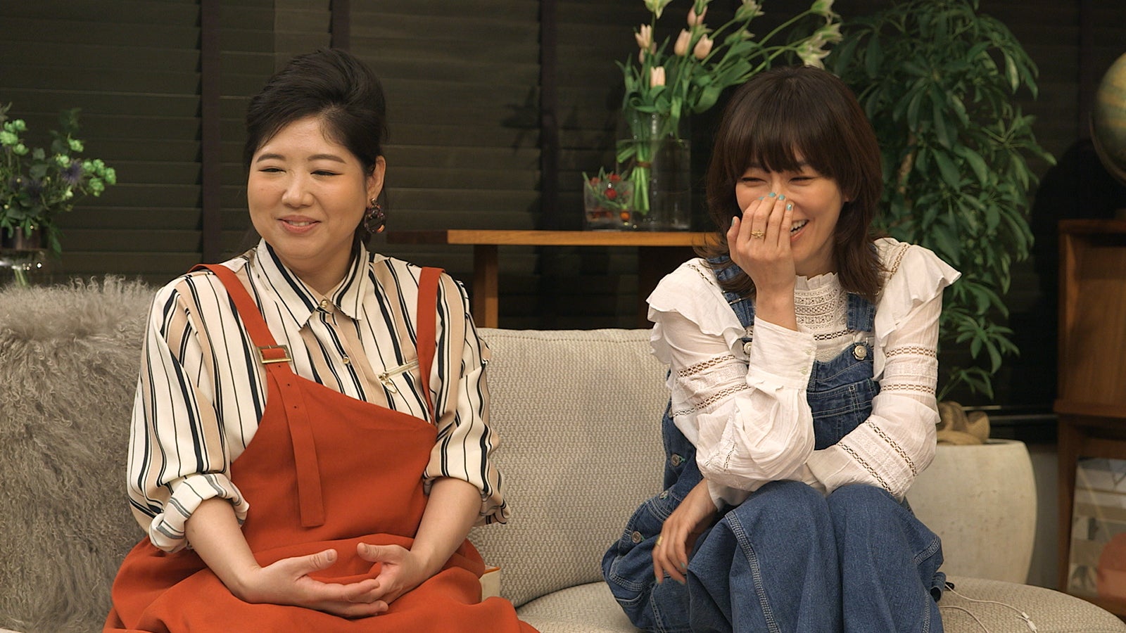 スタジオの様子／馬場園梓、水川あさみ「TERRACE HOUSE TOKYO 2019-2020」39th WEEK（C）フジテレビ／イースト・エンタテインメント
