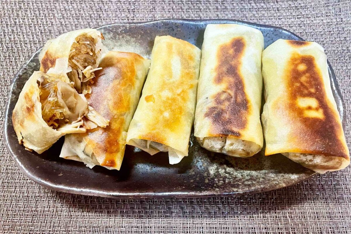 パリパリきのこ春巻き