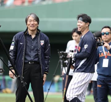 侍ジャパン 松井秀喜氏が第一声で「恐縮です」と語った理由とは「私にとっても初めての経験」佐藤輝に伝えた「子供の時タイガースファンだったよ」に報道陣ニッコリ
