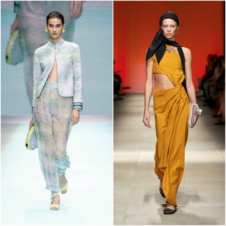 22年春夏ミラノ コレクション ブランドの原点を背景にフィジカルショー モデルプレス