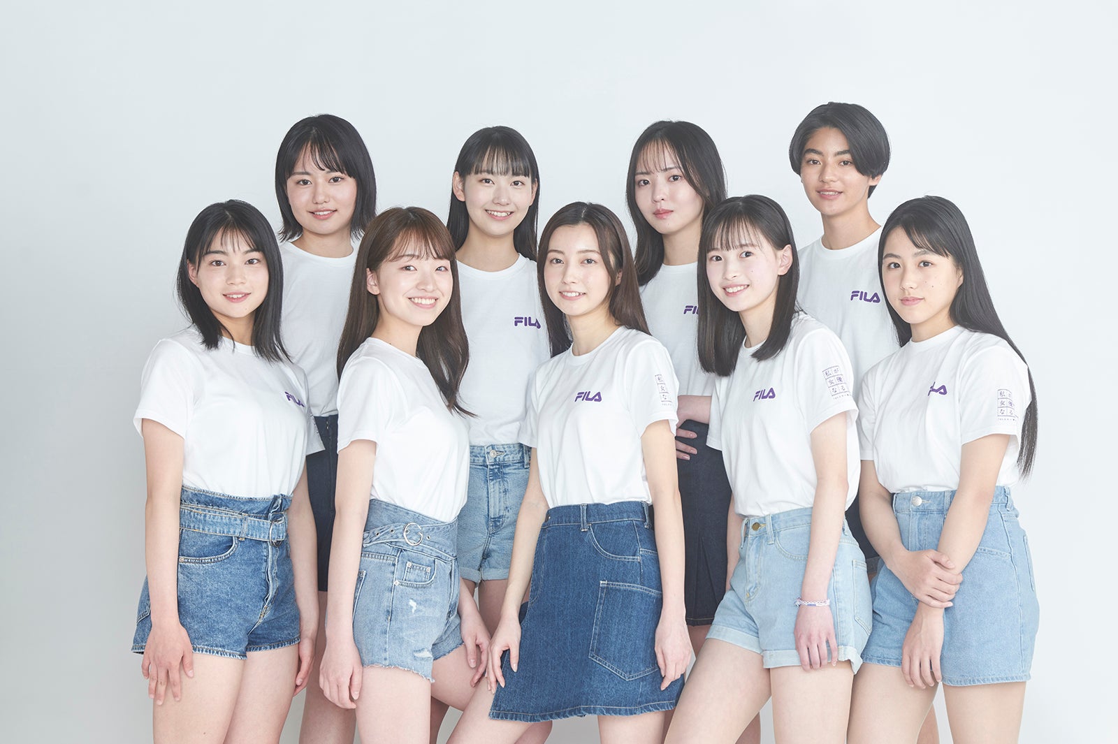 （上段左から）栗原一葉、和多田萌衣、樋口琴美、岸本小雪（下段左から）坂本彩、宮治果緒、間鍋春希、大和奈央、安藤帆花（C）TBS