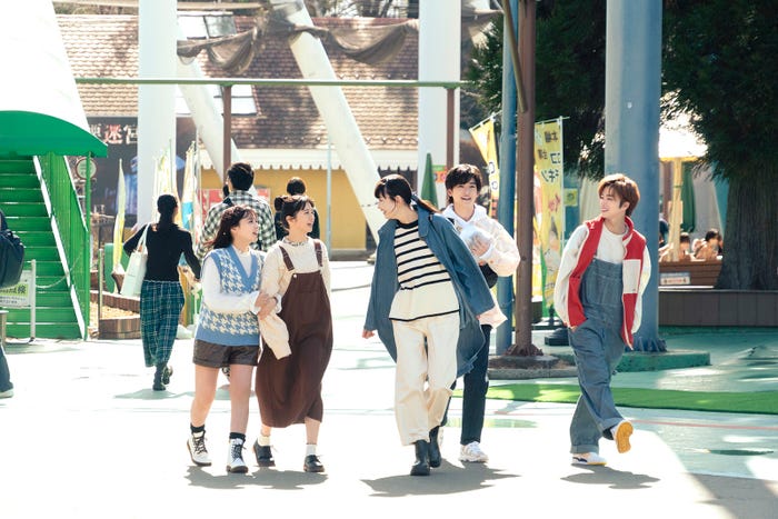 齊藤なぎさ、桜田ひより、茅島みずき、高橋文哉、曽田陵介(C)2023「交換ウソ日記」製作委員会