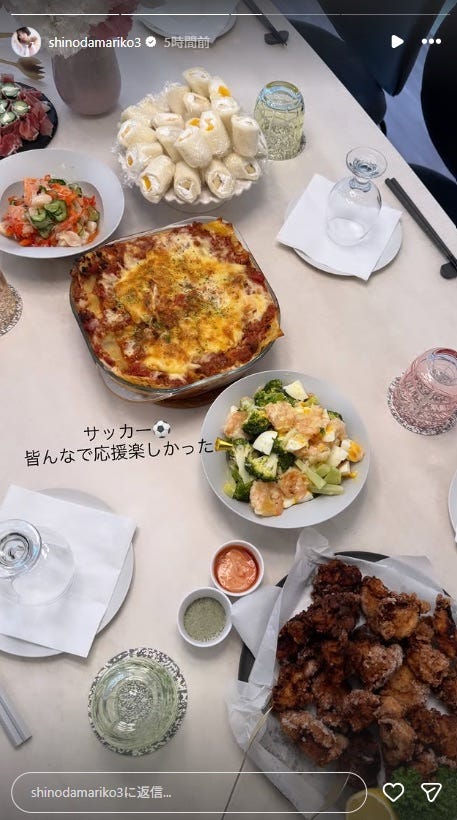 篠田麻里子Instagramストーリーズより