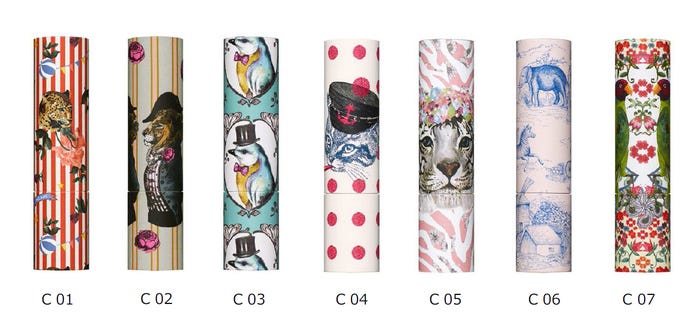 リップスティック ケース Ⅰ/全7種/各1,000円(税抜)/画像提供:PAUL & JOE BEAUTE