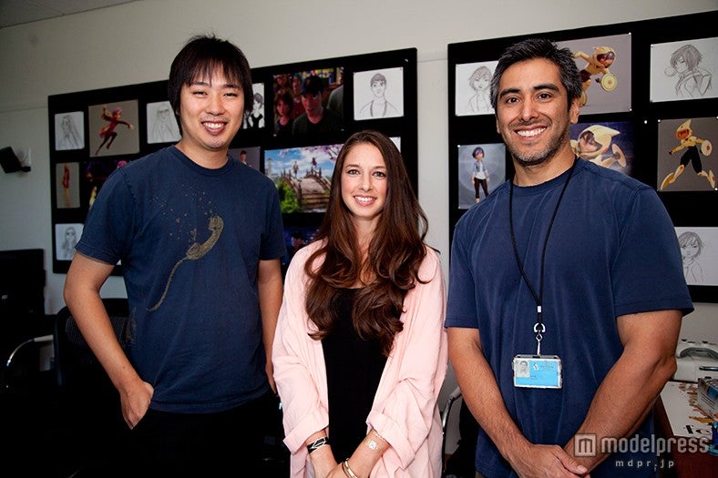 デザインに携わったシヨン・キム氏、ローレライ・ボーヴ氏、ポール・フェリックス氏／撮影：Kaori Suzuki