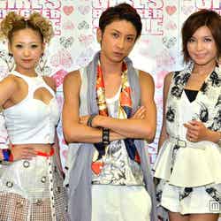 （左から）伊藤千晃、與真司郎、宇野実彩子
