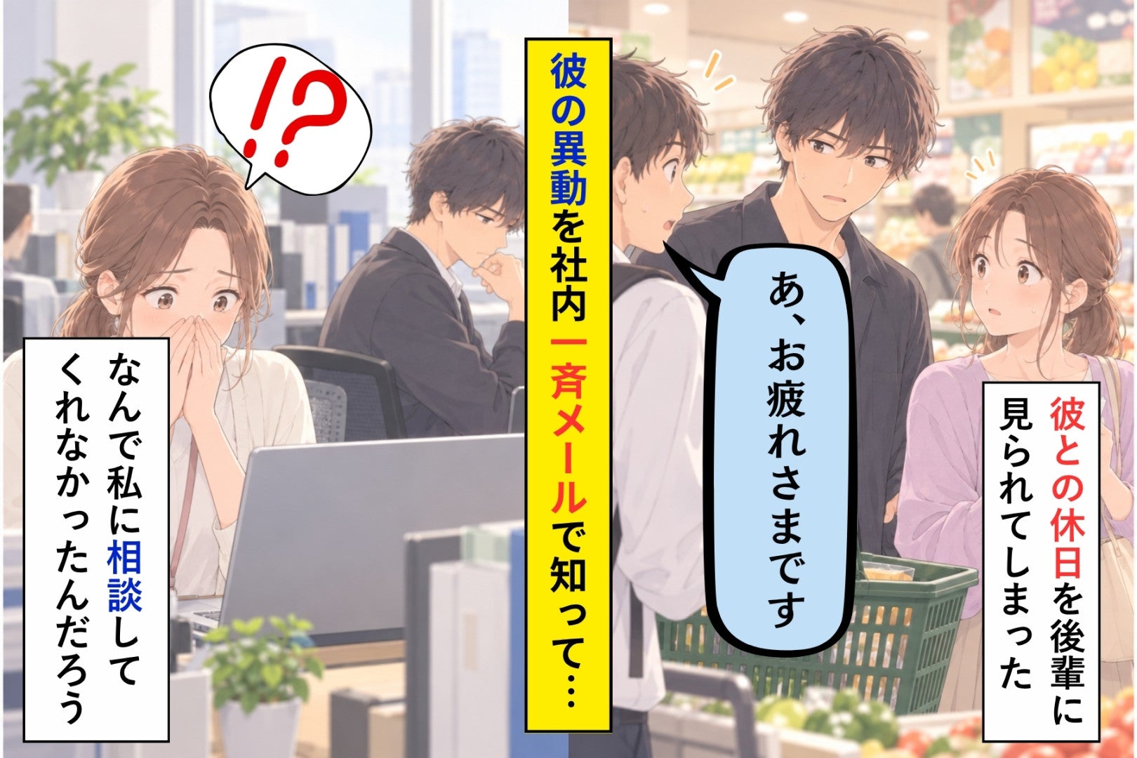 社内恋愛がばれた直後、相談もなく異動を決めた彼→辞令の後に会議室で部長から聞いた話で、私は泣いた