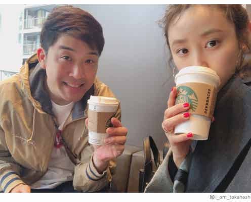 高橋愛&あべこうじ夫婦、久々2ショットに「写真可愛い最高」「仲良しすぎる」ファン歓喜