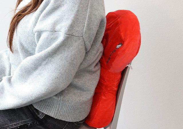 宝島社ムック付録のハローキティふわもちリボンクッション5