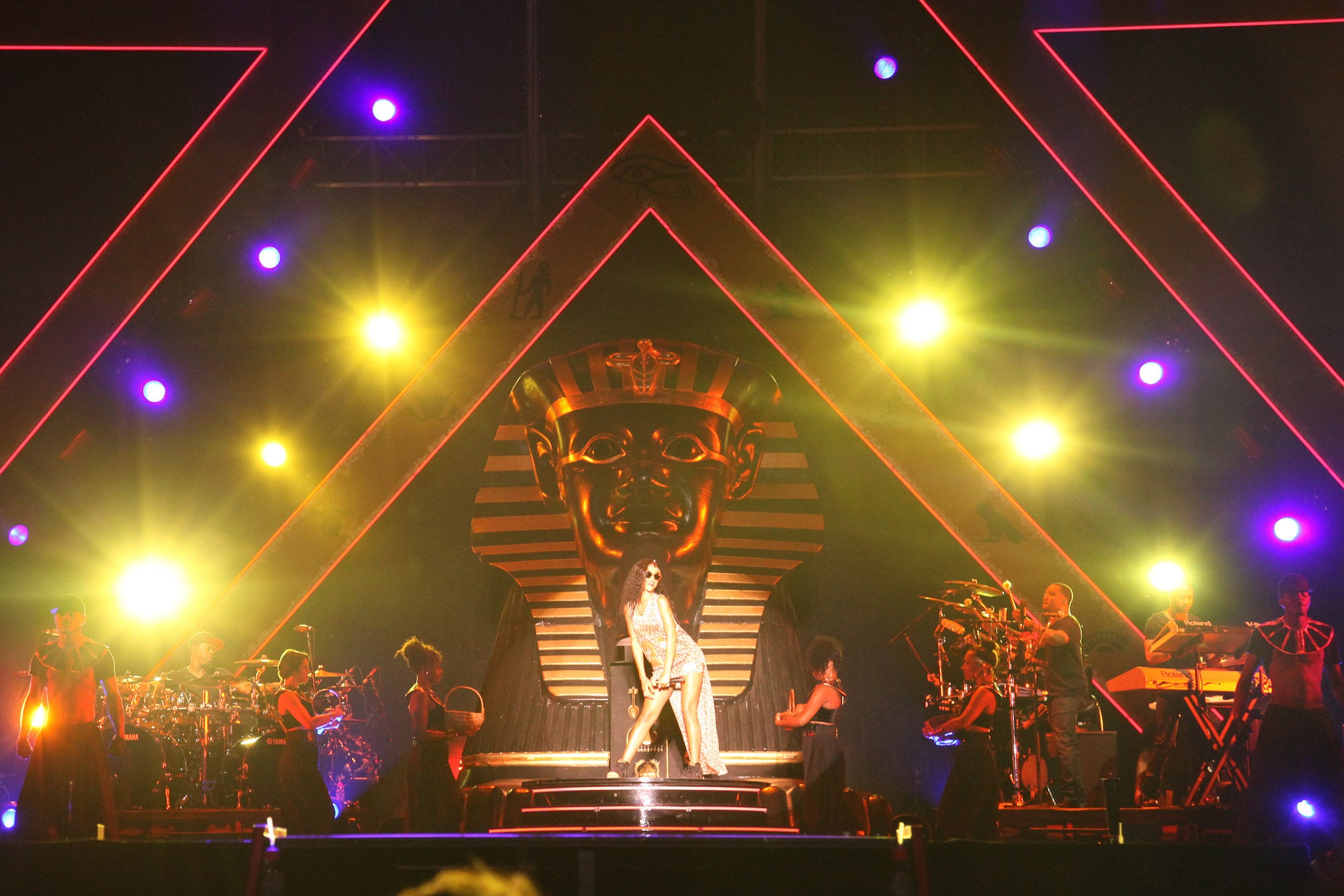 「サマーソニック2012」のマリンステージに登場したリアーナ／Photo By Yoshika Horita