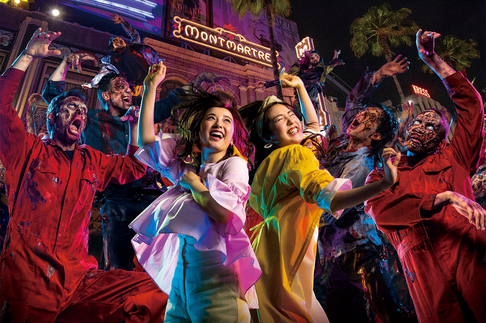 今年のハロウィーンに新登場した参加型ライブ・ショー『ゾンビ・デ・ダンス』／画像提供：ユー・エス・ジェイ