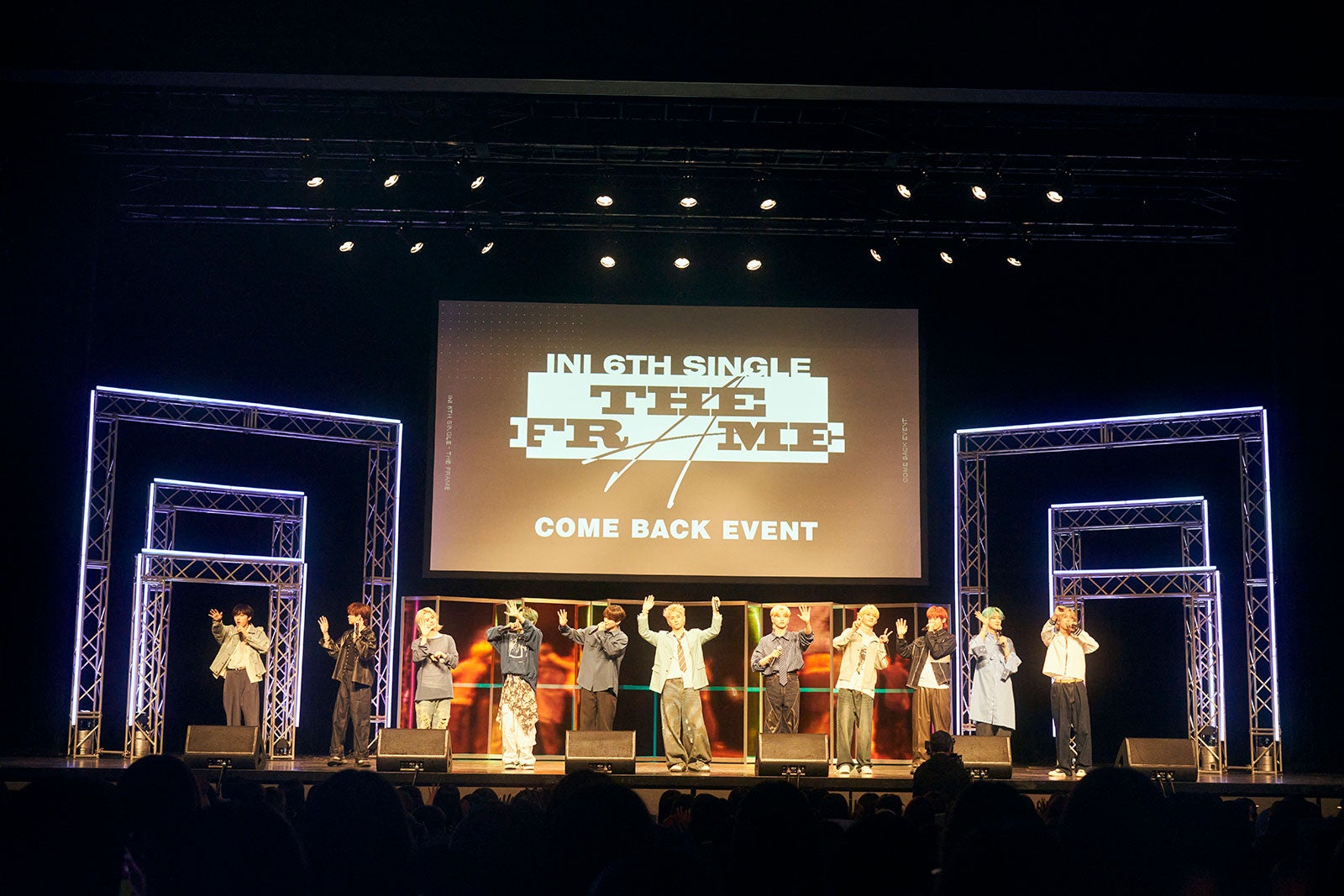 INI「6TH SINGLE“THE FRAME”COME BACK EVENT」（C）LAPONE Entertainment