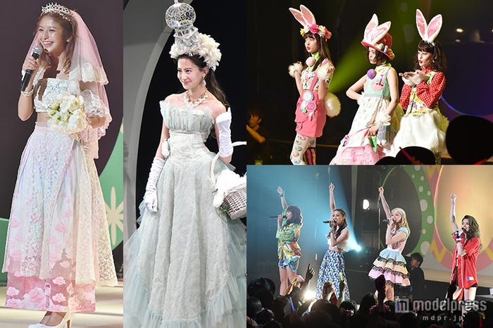 (左から)大石参月、河北麻友子(右上左から)八木アリサ、玉城ティナ、emma、(右下)Dream