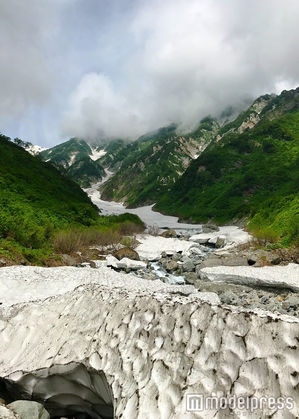 大雪渓入口（C）モデルプレス