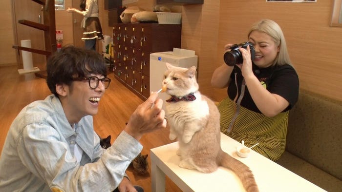 渡辺直美が高橋一生&ネコを激写 (C)フジテレビ