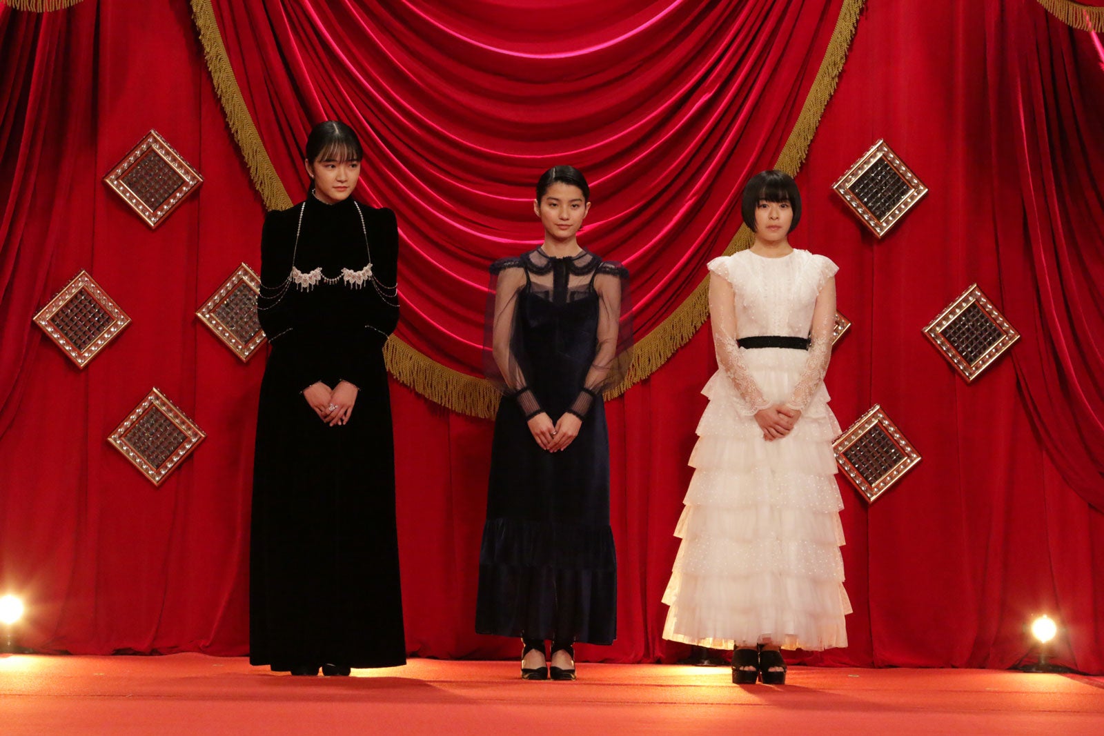 服部樹咲、蒔田彩珠、森七菜（C）日本アカデミー賞協会