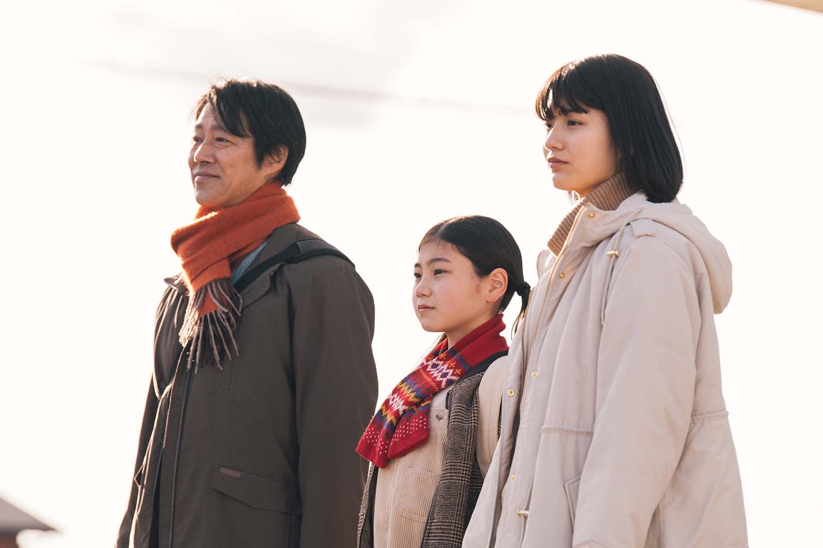 堤真一、毎田暖乃、蒔田彩珠「妻、小学生になる。」より（C）TBS／撮影カット：加藤春日