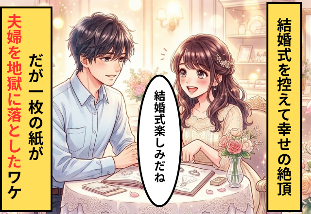 幸せな結婚式へ向け準備は順調♡しかし⇒「これ…なに…？」“1枚の書類”を見た瞬間、頭が真っ白になったワケ