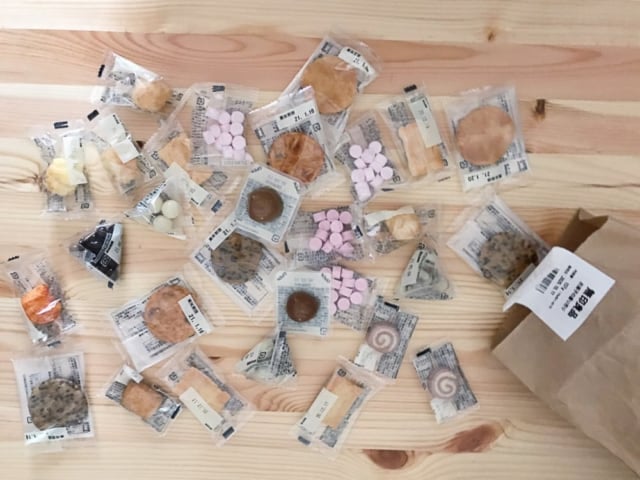 無印良品のお菓子の量り売り種類