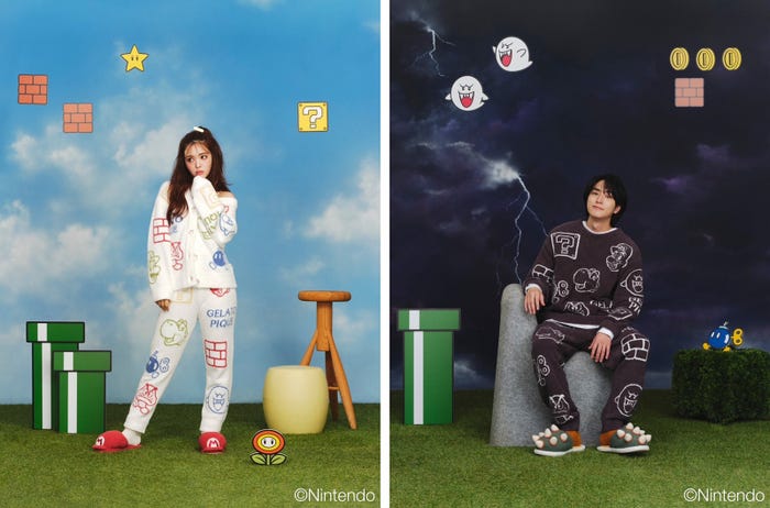 藤田ニコル、稲葉友「SUPER MARIO meets GELATO PIQUE」第4弾コレクション(提供写真)