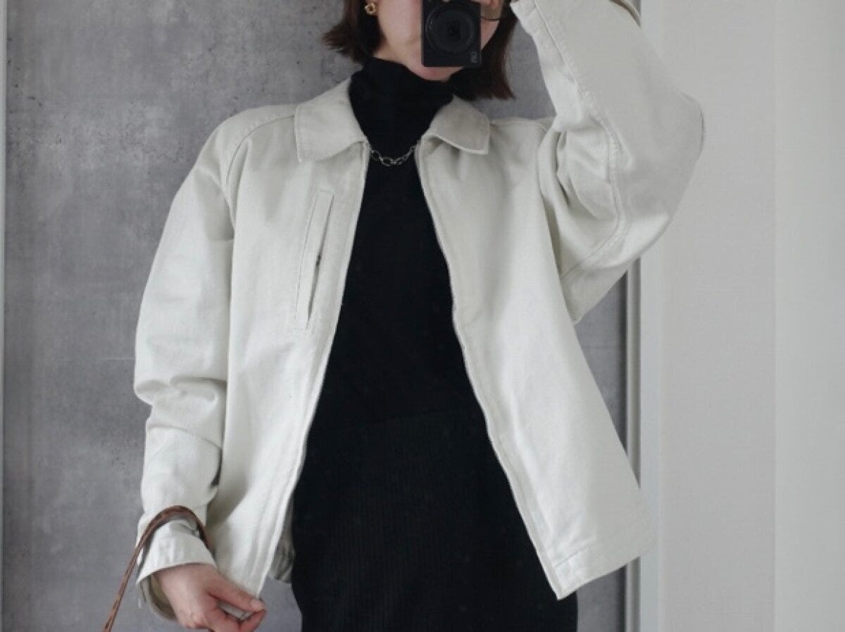 GUコットンジップアップジャケット　OFF