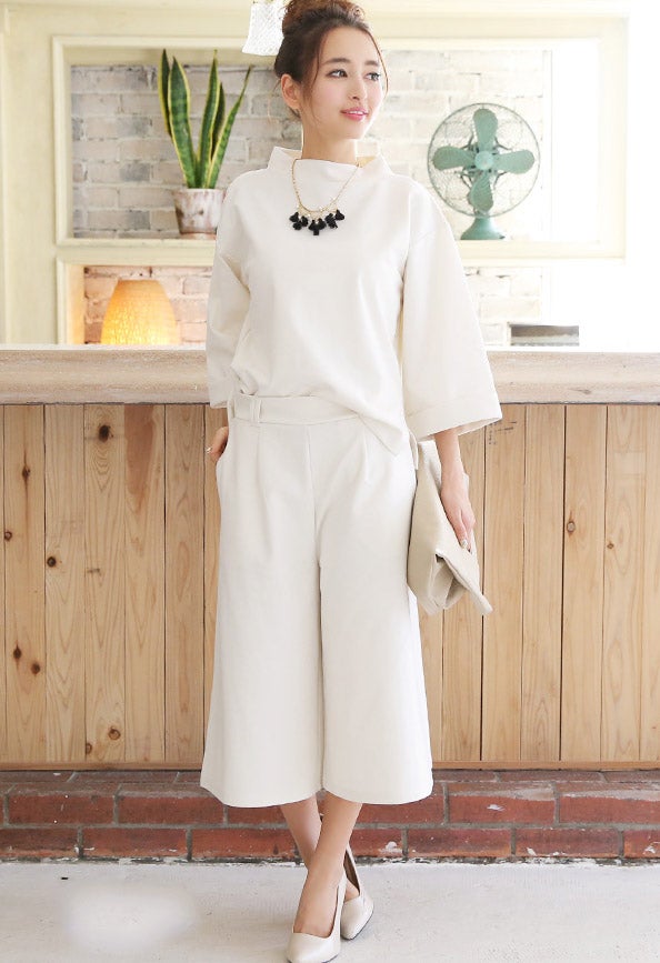 [もっちり柔らかポンチ素材]ガウチョパンツ／philter「LuzLlena」2,270円（税込）／画像提供：LuzLlena