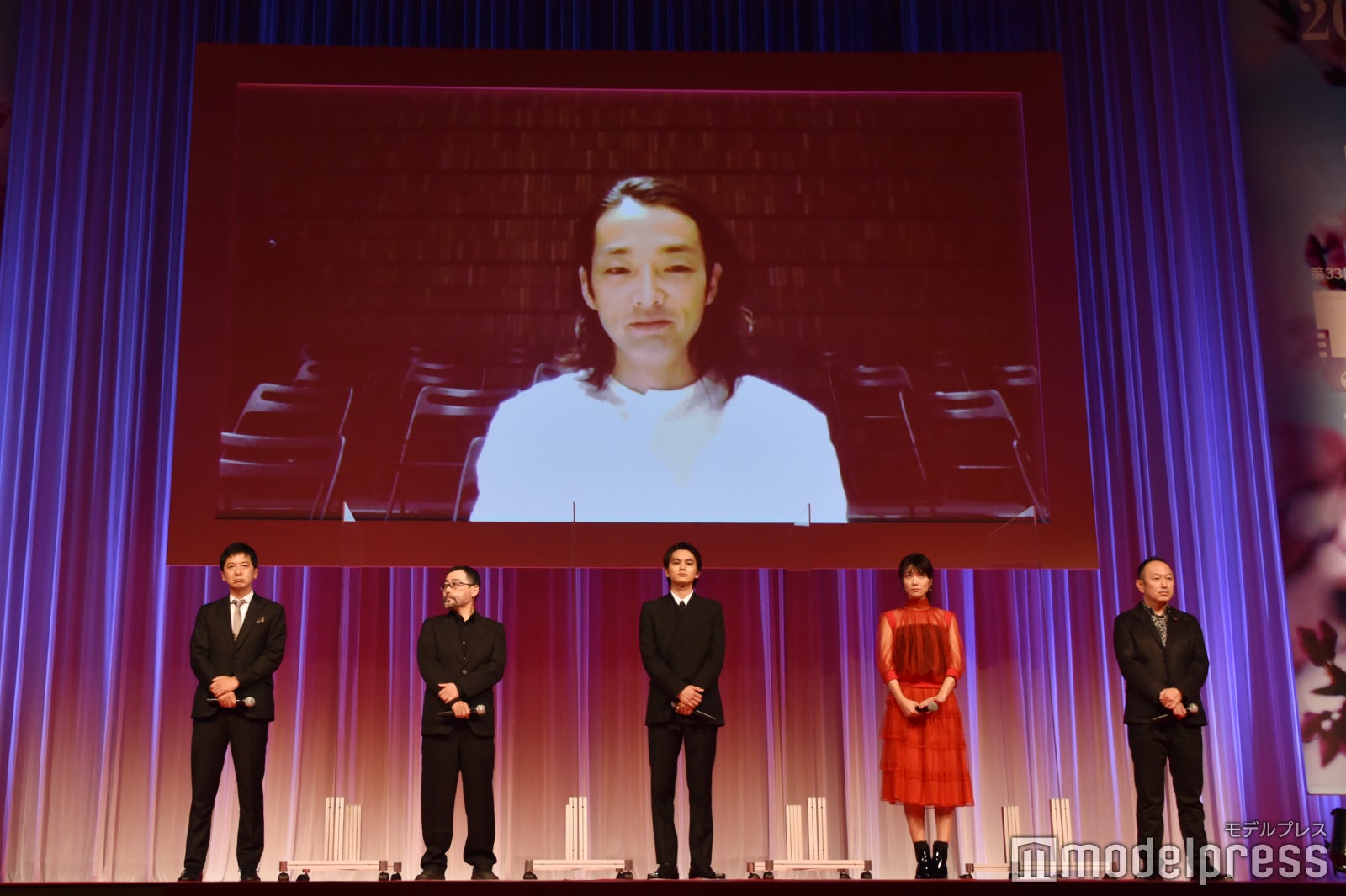 リモートで参加した森山未來 （C）モデルプレス