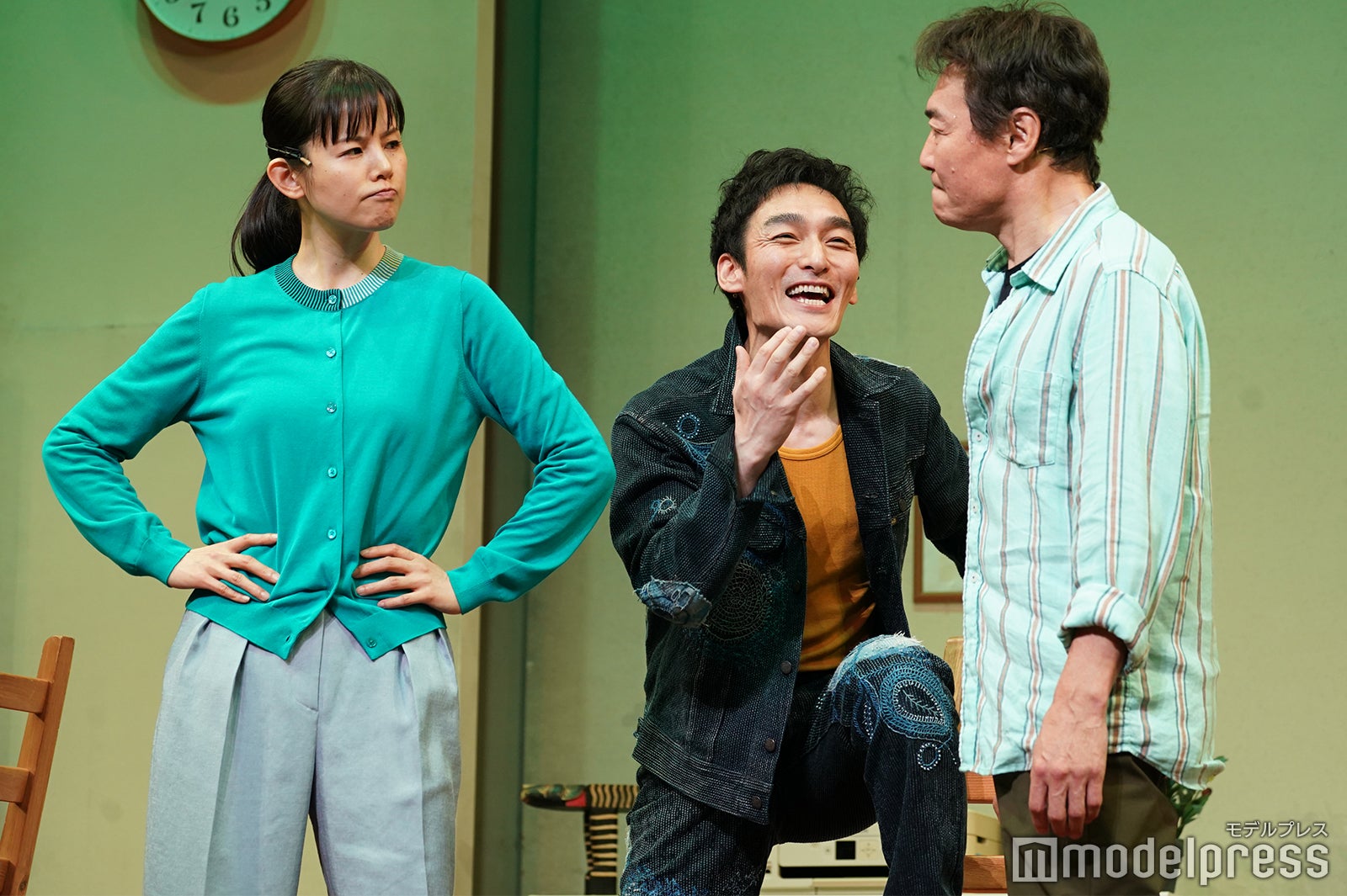 小西真奈美、草なぎ剛、羽場裕一／「家族のはなし」公開舞台稽古（C）モデルプレス