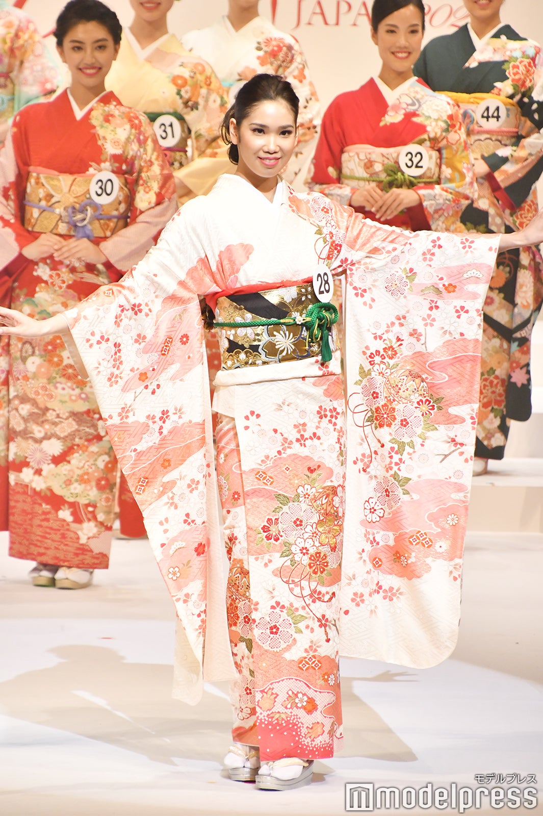 着物審査の様子／「2020ミス・インターナショナル日本代表選出大会」（C）モデルプレス