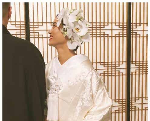 宮城舞、結婚1年記念日に挙式 白無垢姿を披露「感無量」