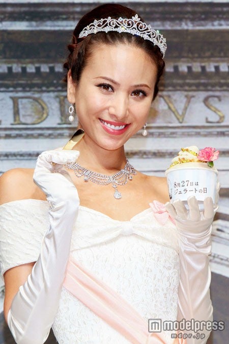 「ジェラートの日」制定イベントに出席した道端アンジェリカ【モデルプレス】