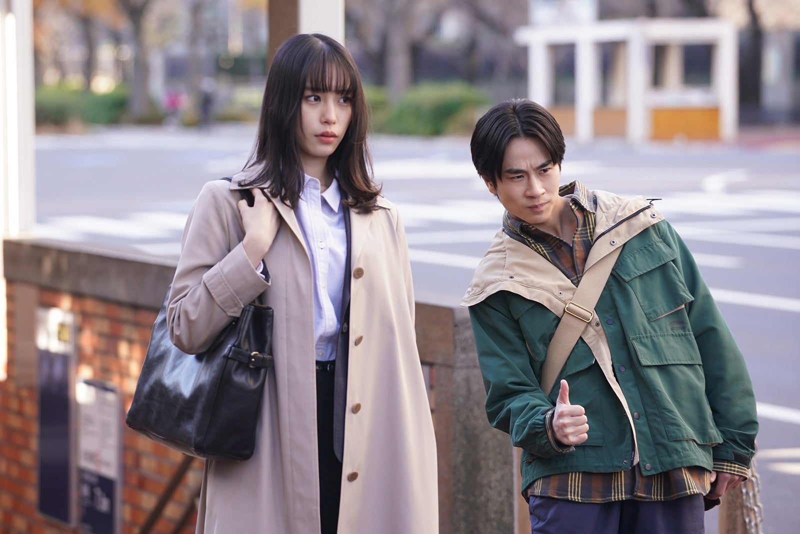 南沙良、前田旺志郎 「女神の教室～リーガル青春白書～」第3話より（C）フジテレビ