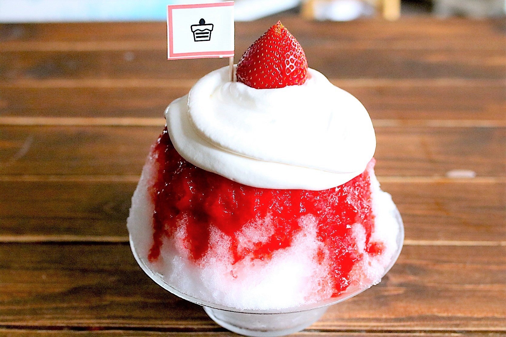 サカノウエカフェ　こおりのショートケーキ1