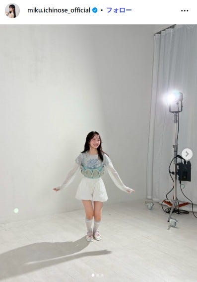 一ノ瀬美空Instagramより