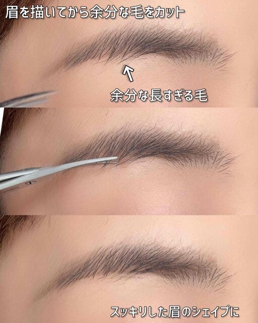 余分な毛のカットは理想の形を描いてから 余分な毛のカットは理想の形を描いてから