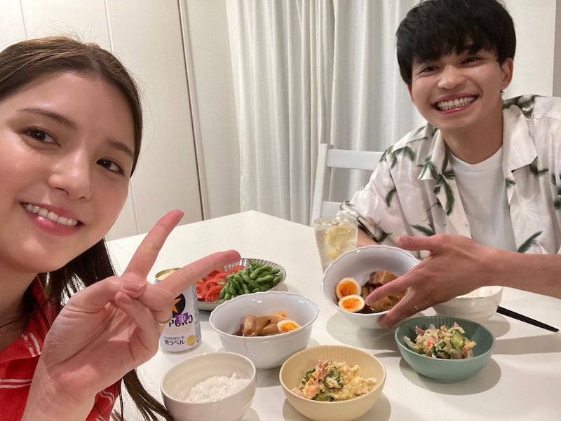 川島海荷、中田圭祐／中田圭祐オフィシャルブログ（Ameba）より