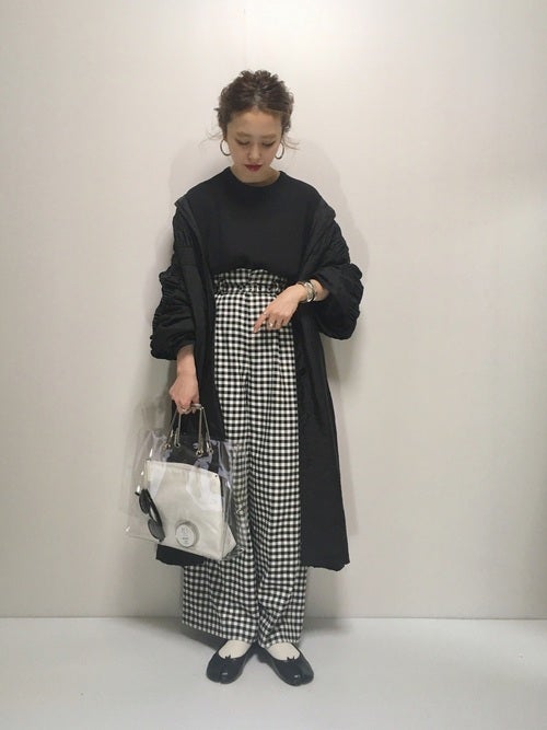 チェックパンツのコーディネート