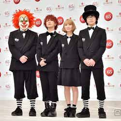 （左から）DJ LOVE、Fukase、Saori、Nakajin／写真は、「第65回NHK紅白歌合戦」会見時より