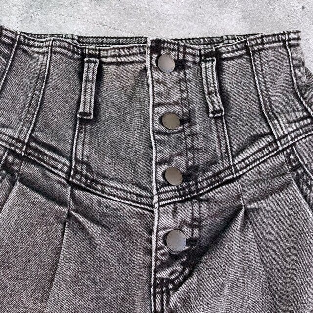 GUコルセットジーンズ　ウエストマーク