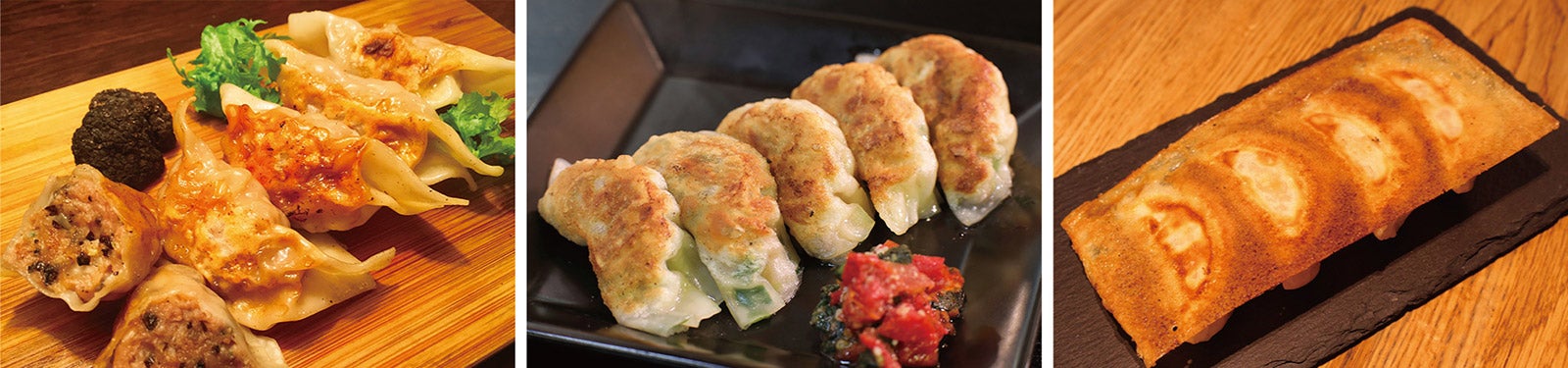 左からビストロ エピス、餃子とワイン屋、馬馬虎虎／画像提供：AATJ 株式会社